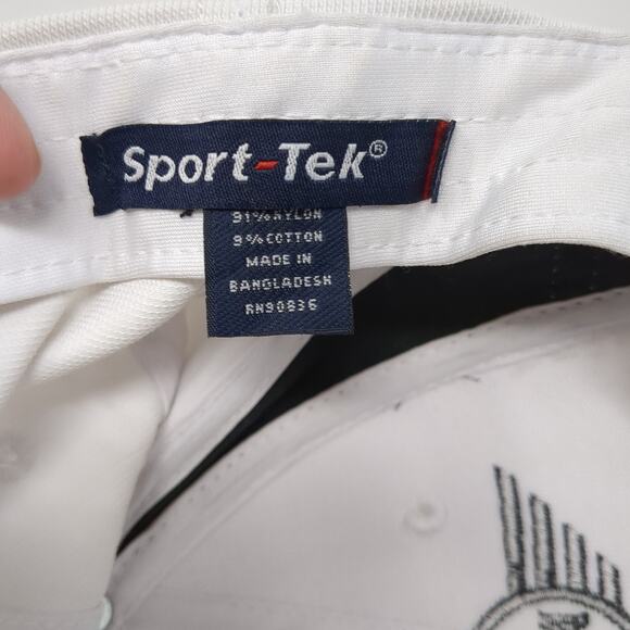 Mini Challenge Molex Tti Strapback Baseball Cap White One Size 6 Panel Sport-Tek - Picture 9 of 9